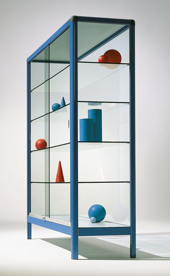 Alu Vitrine V15, 150 x 180 x 50 cm, 7 Farben