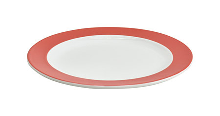 Dessertteller Vision 19 cm Porzellan, rot