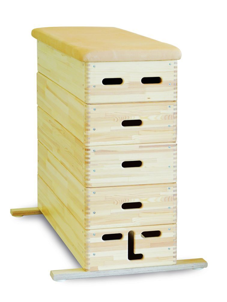 Sprungkasten 5-teilig, gezinkt, Kernrindleder