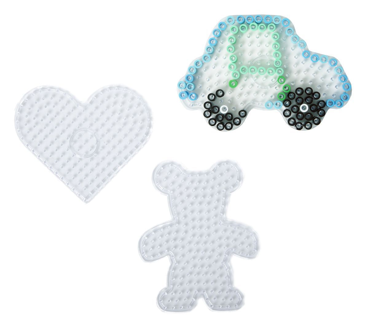 XL-Bügelperlen-Stiftplatten Bär, 3er Set