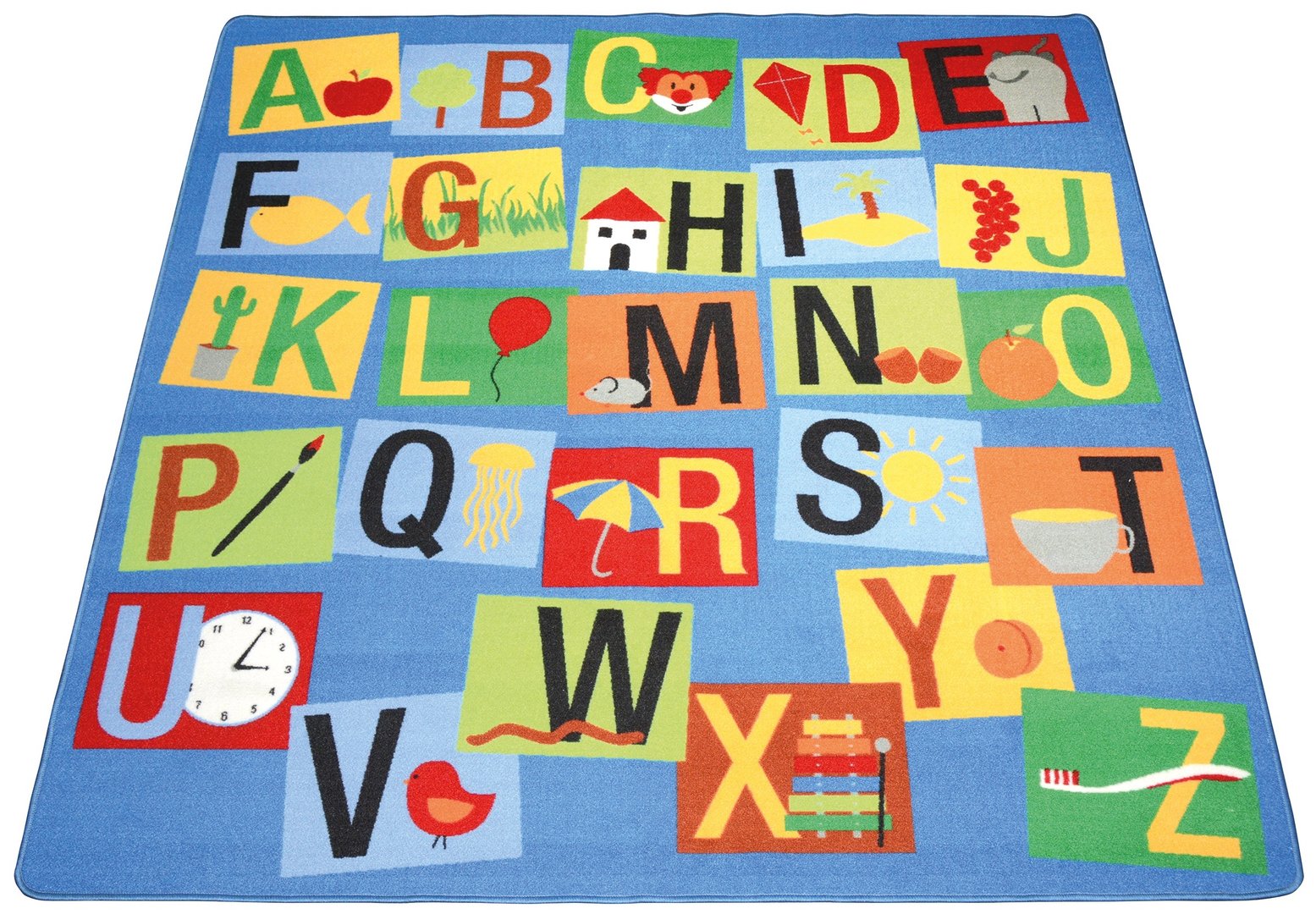 Teppich Buchstaben 200 x 200 cm