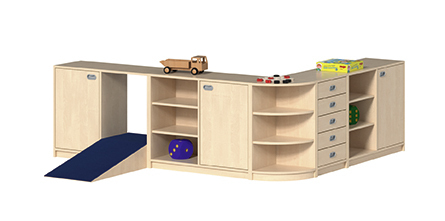 K Regalsystem Bruno, Höhe 80, 4 Dekore/7 Farben