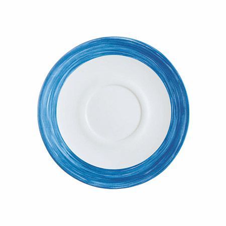 Untertasse 14,0 cm Hartglas Brush Blue Jean