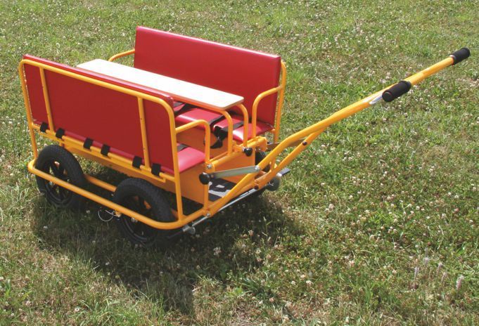 Kinderkrippenwagen Stahl, gelb