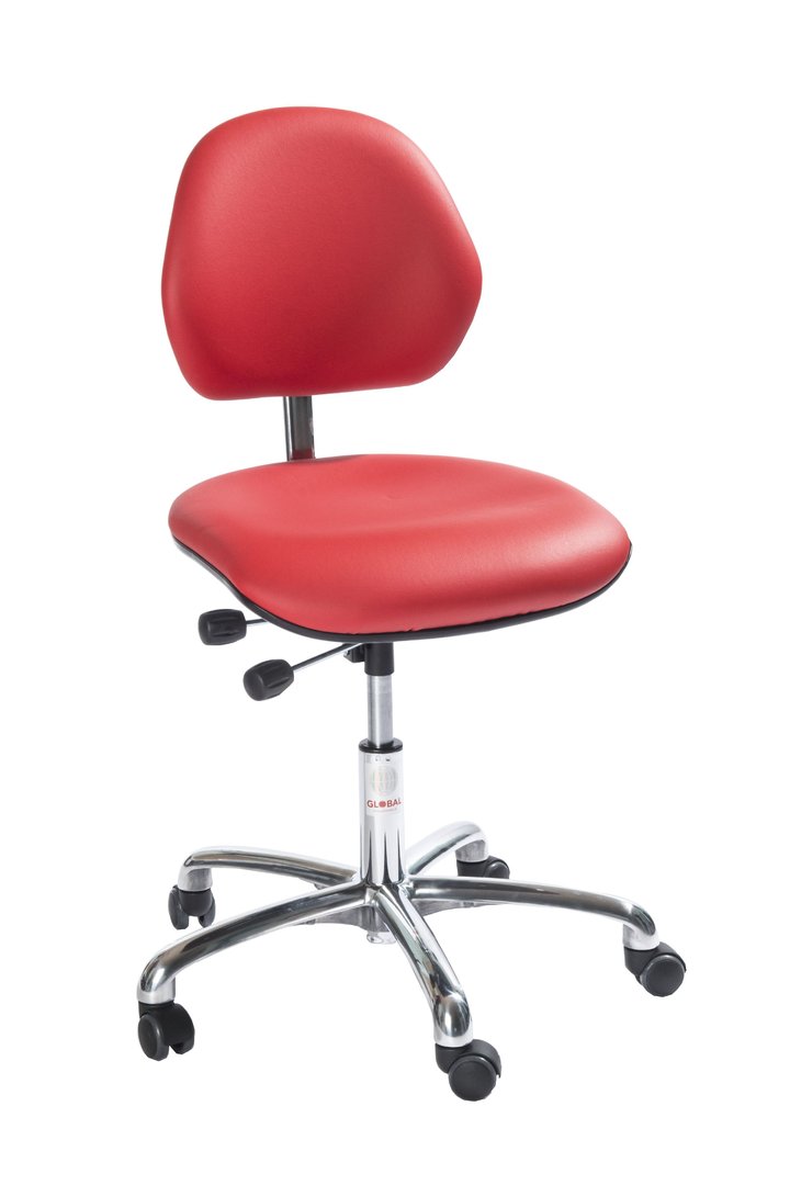 Stuhl Office ohne AL, Kunstleder in 10 Farben