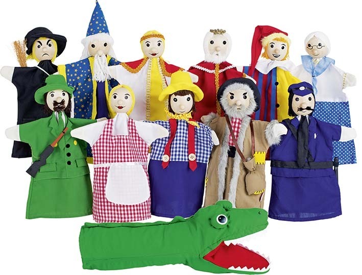 Großes Handpuppen-Set Sortiment 2