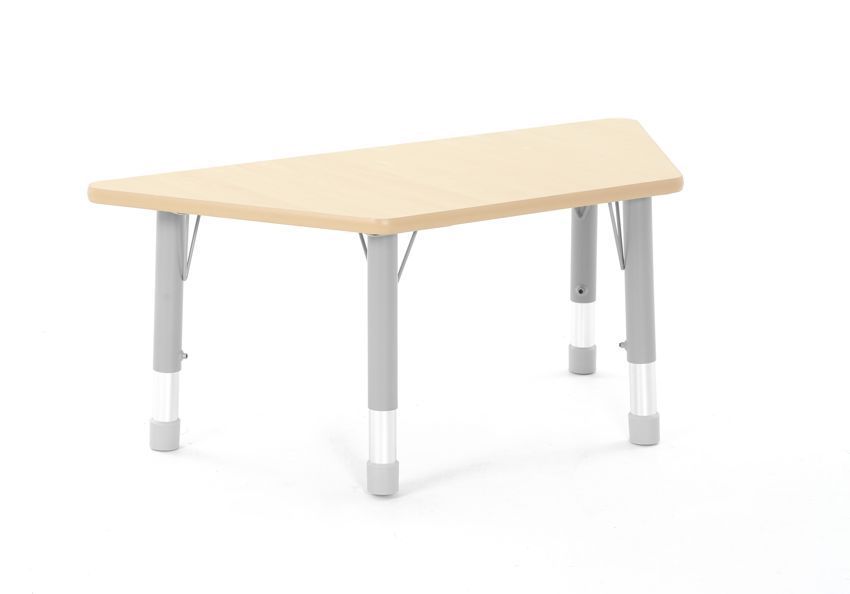 Tisch OWLAF höhenverstellbar, trapezförmig 120 x 60 cm