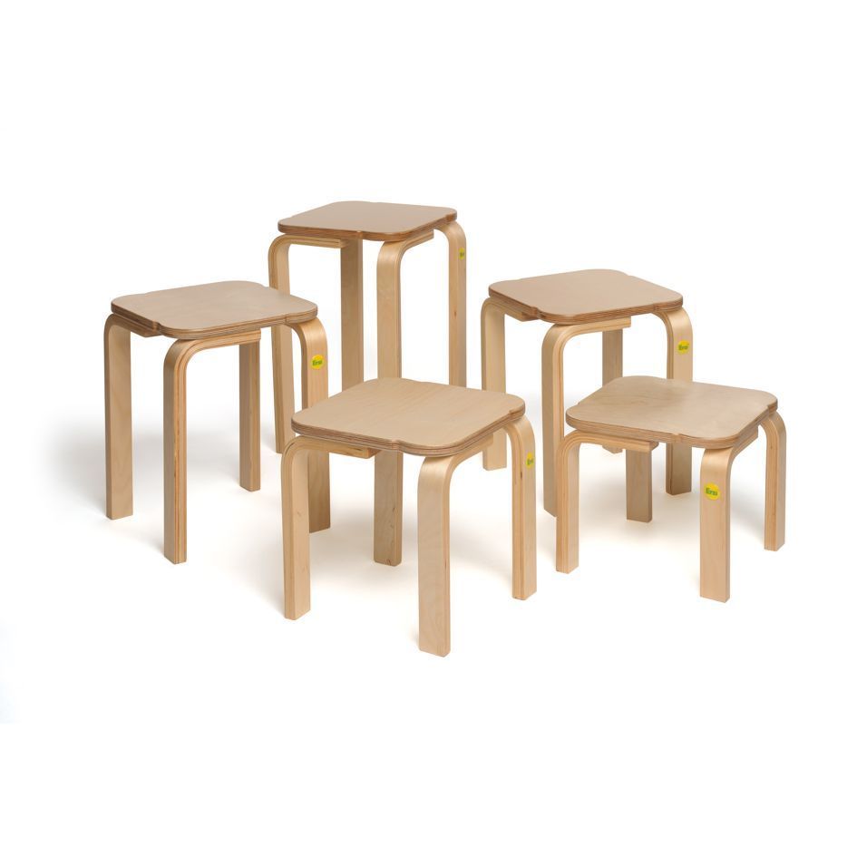 Erzi Formholz-Hocker, 6 Sitzhöhen