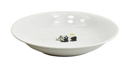 Teller tief 20 cm Porzellan, Pandabär