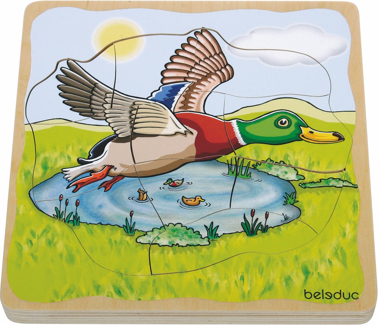 Lagen-Puzzle Ente 5 Lagen/28 Teile