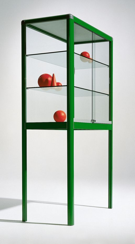 Alu Vitrine, 100/120 x 180 x 50 cm, 7 Farben