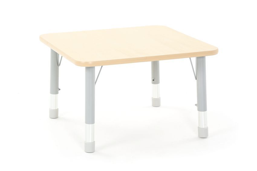 Tisch OWLAF quadratisch 75 x 75 cm, höhenverstellbar, grau