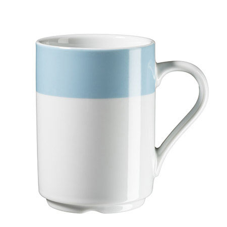 Kaffeebecher COLORATA 29 cl Porzellan, hellblau