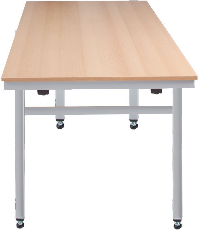 Klapptisch melaminbeschichtete Platte, 4-Fuß-Gestell, 3 Größen, 4 Dekore