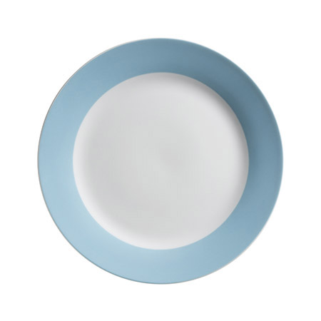 Dessertteller COLORATA 20,5 cm Porzellan, hellblau
