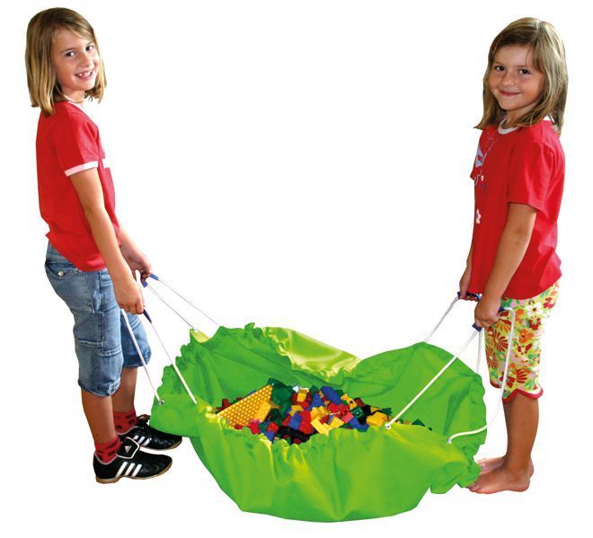 Aufräumsack/Spieldecke, grün