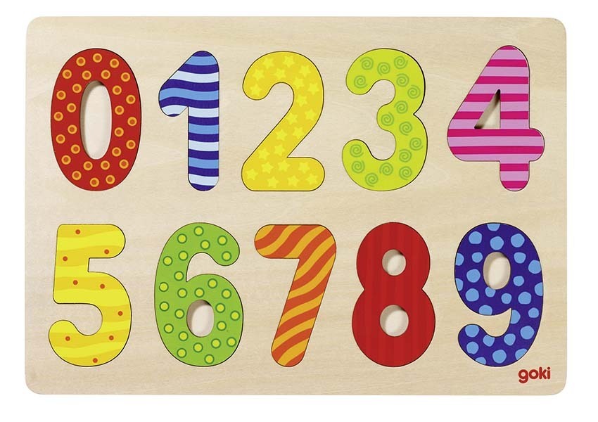 Einlegepuzzle Zahlen 10-teilig