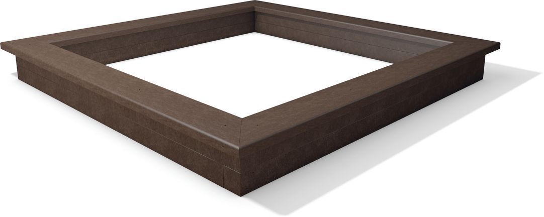 Sandkasten Namib, 4 Größen, Recycling-Kunststoff braun
