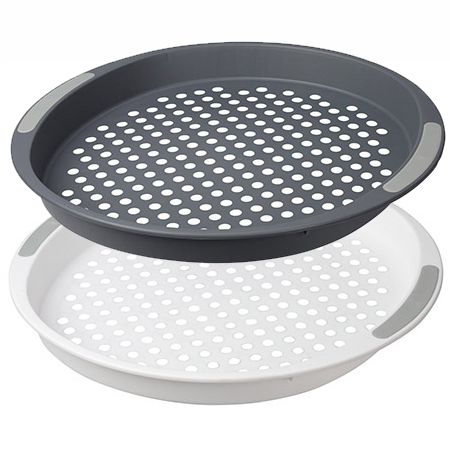 Tablett mit Anti-Rutsch Noppen, rund, 2 Farben