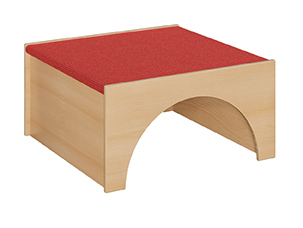 Spielpodest Quadrat groß als Tunnel