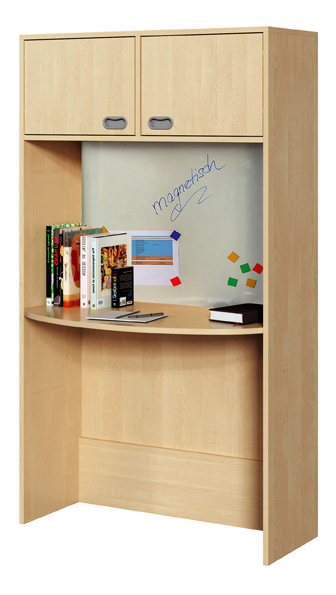 K Regalarbeitsplatz mit Whiteboard-Rückwand
