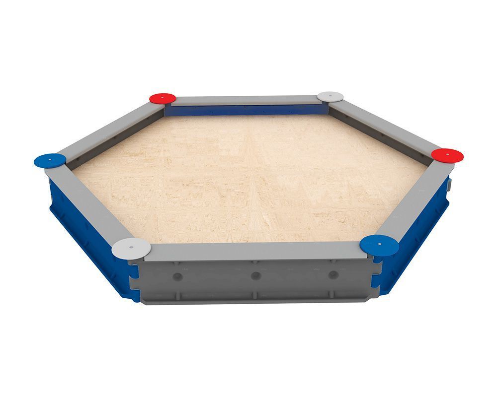 Ledon Originals Sandkasten PE 6 Teile als Sechseck
