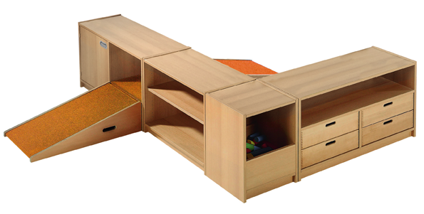 K Regalsystem Linda, Höhe 60, 3 Dekore