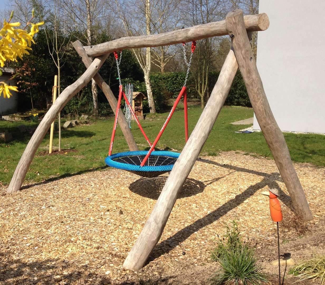 Vogelnestschaukel Robinie mit Nest 120 cm