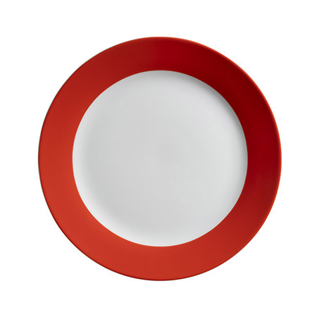 Dessertteller COLORATA 20,5 cm Porzellan, rot