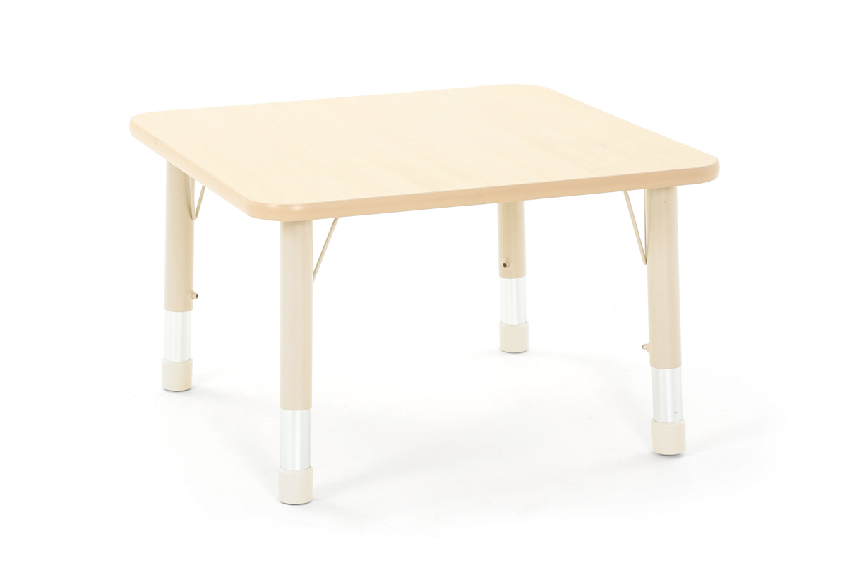 Tisch OWLAF quadratisch 75 x 75 cm, höhenverstellbar, beige