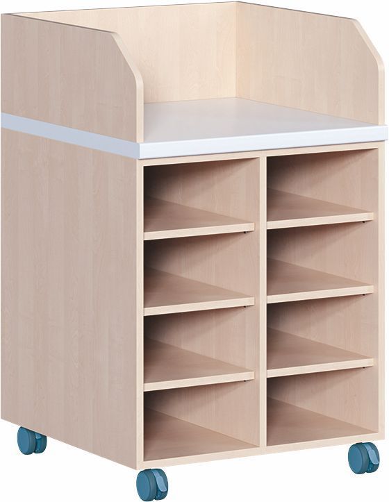 Wickelkommode fahrbar, Regal, Tiefe 91 cm