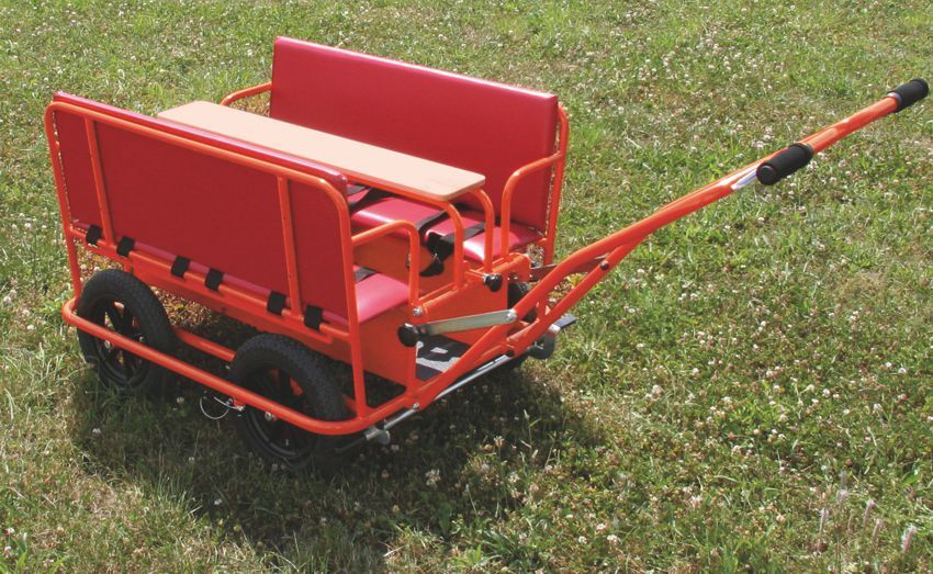 Kinderkrippenwagen Aluminium, rot