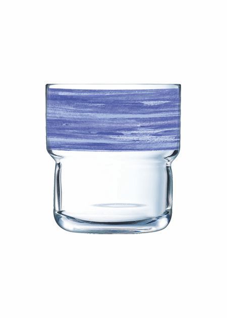 Stapelglas Brush Blue Jean 22 cl