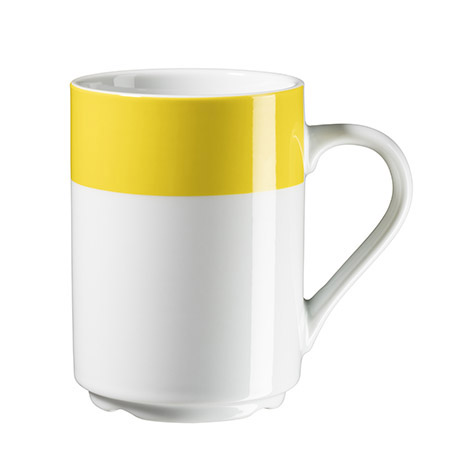 Kaffeebecher COLORATA 29 cl Porzellan, gelb