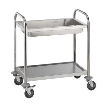 Servierwagen klein, 1 Wanne, 1 Bord 68,5 x 38,5 cm