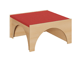 Spielpodest Quadrat groß als Tunnel über Eck