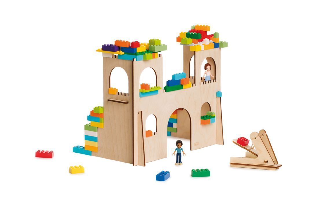 3D Puzzle für Bausteine, Burg
