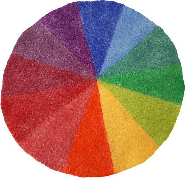 Filzmatte Farbenkreis 150 cm