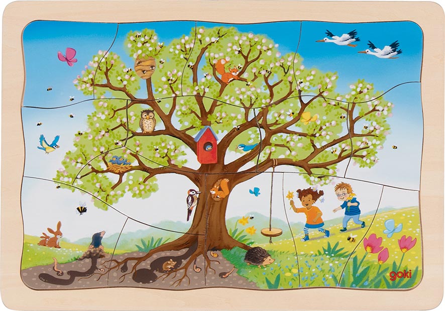 Schichtenpuzzle Mein Apfelbaum 4 Lagen/47 T.