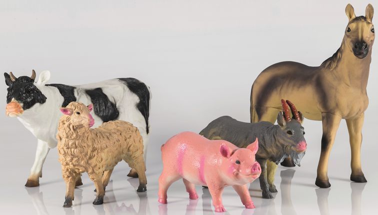 Bauerhoftiere groß und weich 5er Set