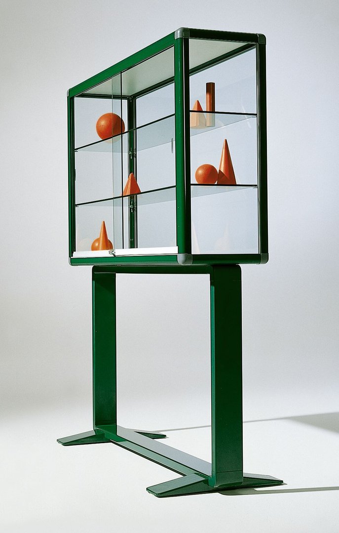 Alu Vitrine, 150 x 195 x 40 cm, 7 Farben