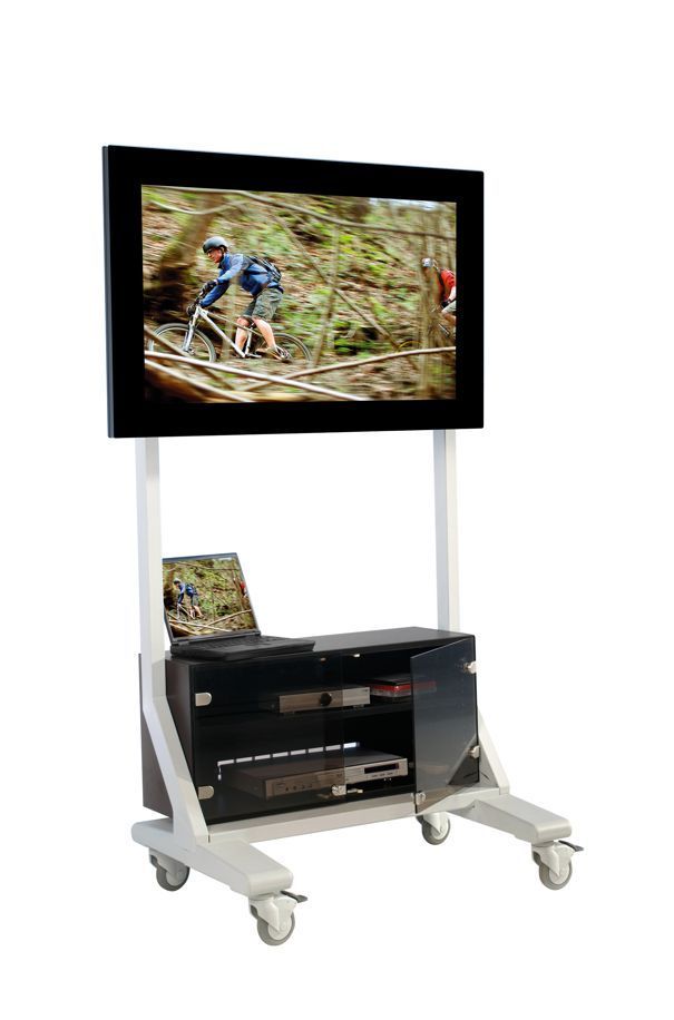 ScreenCart L, mit Glastüren-Unterschrank