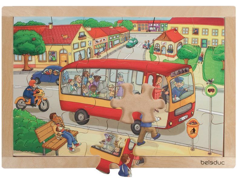 Rahmenpuzzle Stadt 24 große Teile