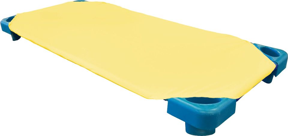 Spannbettlaken Jersey für Kunststoff-Stapelliegen, 3 Größen, 10 Farben