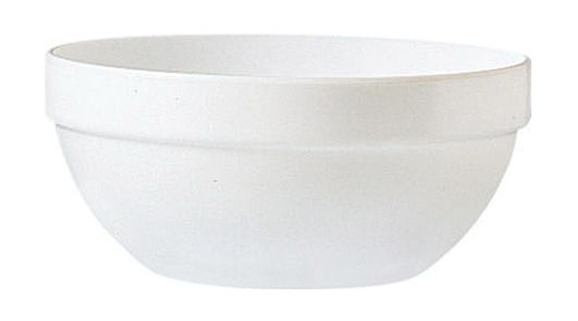 Stapelschale 17,0 cm Hartglas Uni weiß