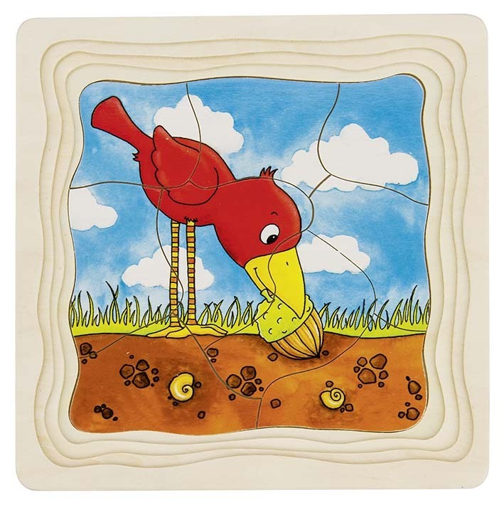 Schichtenpuzzle Baum 4 Lagen/44 Teile