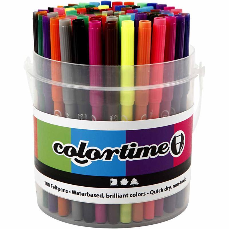 Colortime Filzstifte 100 Stück