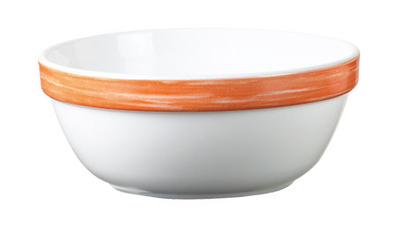 Stapelschale 17,0 cm Hartglas Brush Orange