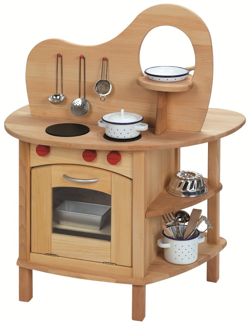 Spielküche mit Aufsatz, Arbeitshöhe 53 cm