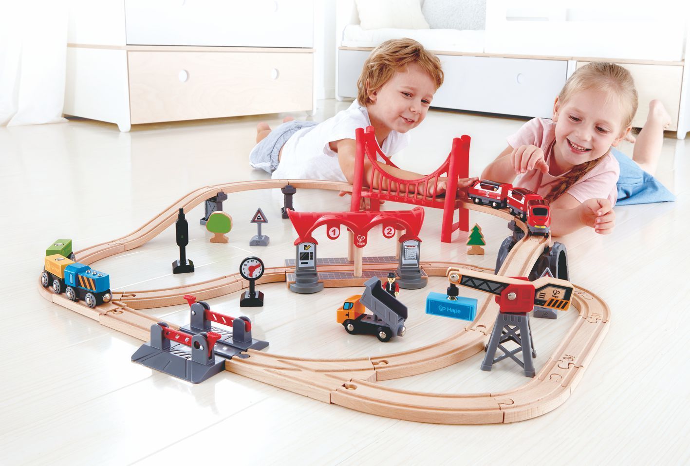 Eisenbahn-Set Verkehrsreiche Stadt 51 Teile